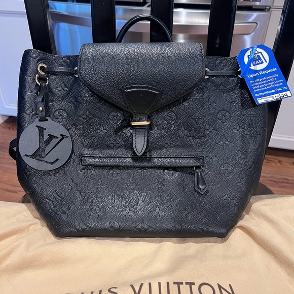 Louis Vuitton Backpack Montsouris Monogram Empreinte Black NM with dust bag - Picture 2 of 9